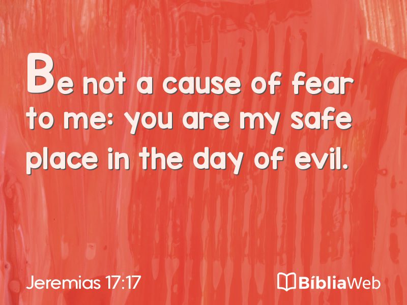 Jeremias 17:17 em imagem para compartilhar