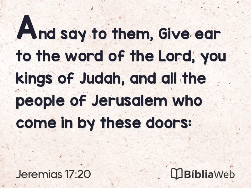 Jeremias 17:20 em imagem para compartilhar