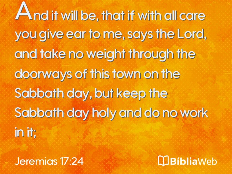 Jeremias 17:24 em imagem para compartilhar