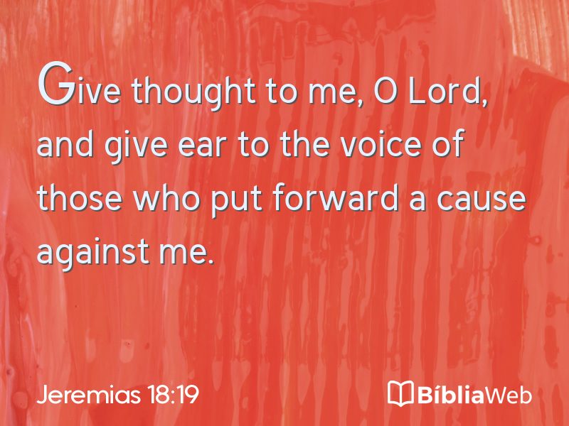 Jeremias 18:19 em imagem para compartilhar