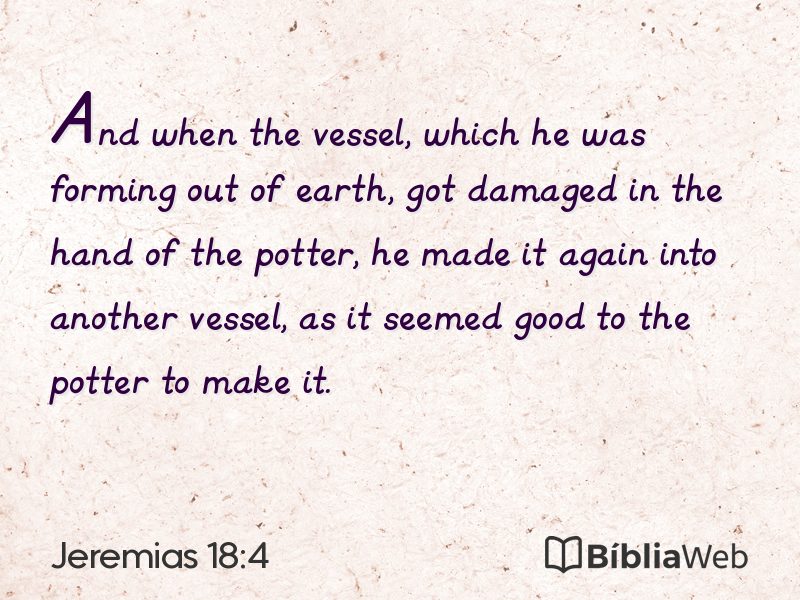 Jeremias 18:4 em imagem para compartilhar