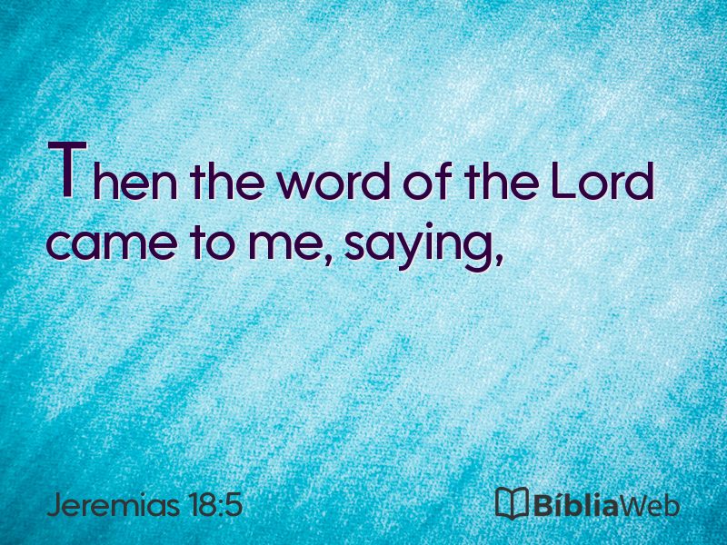 Jeremias 18:5 em imagem para compartilhar