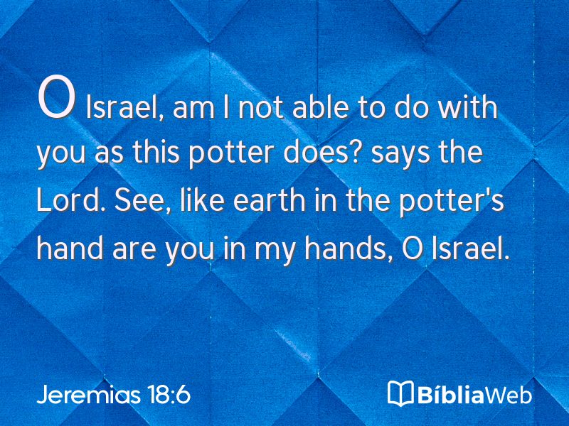 Jeremias 18:6 em imagem para compartilhar