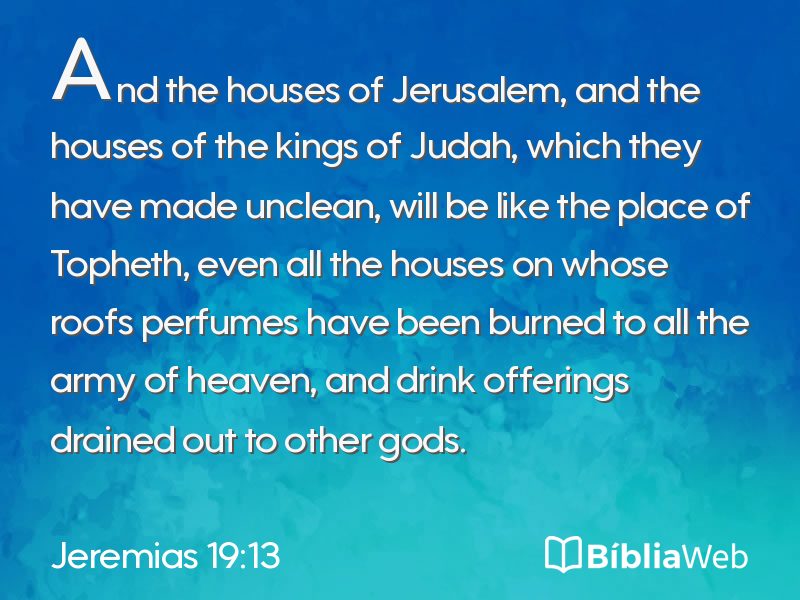 Jeremias 19:13 em imagem para compartilhar