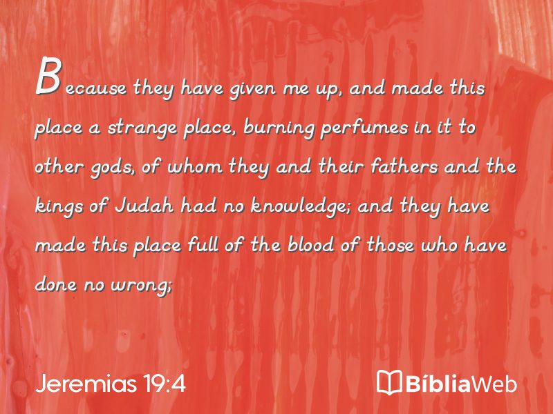 Jeremias 19:4 em imagem para compartilhar