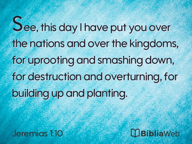 Jeremias 1:10 em imagem para compartilhar