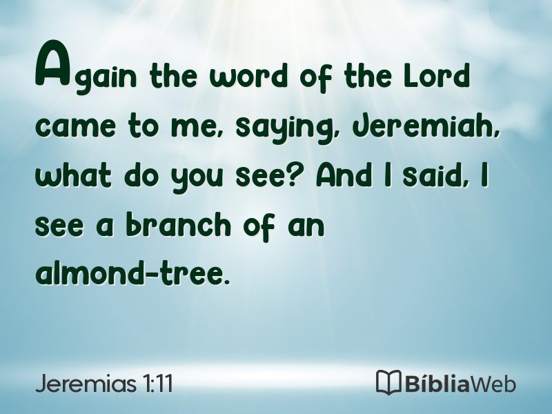 Jeremias 1:11 em imagem para compartilhar