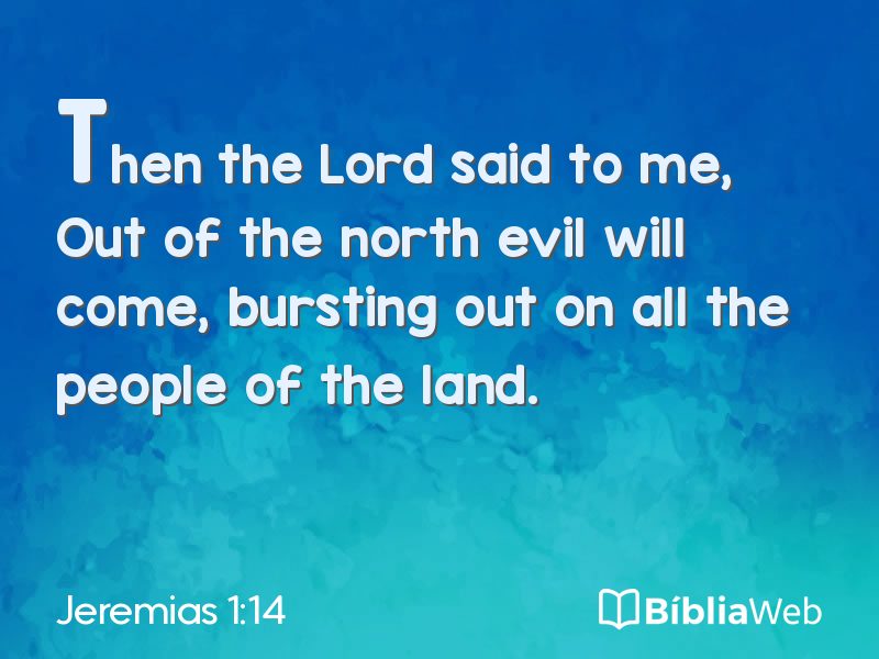 Jeremias 1:14 em imagem para compartilhar