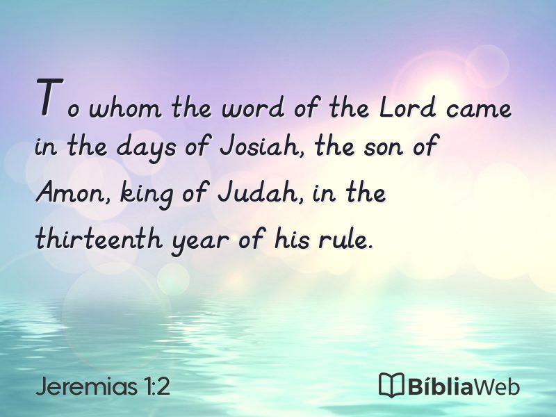 Jeremias 1:2 em imagem para compartilhar