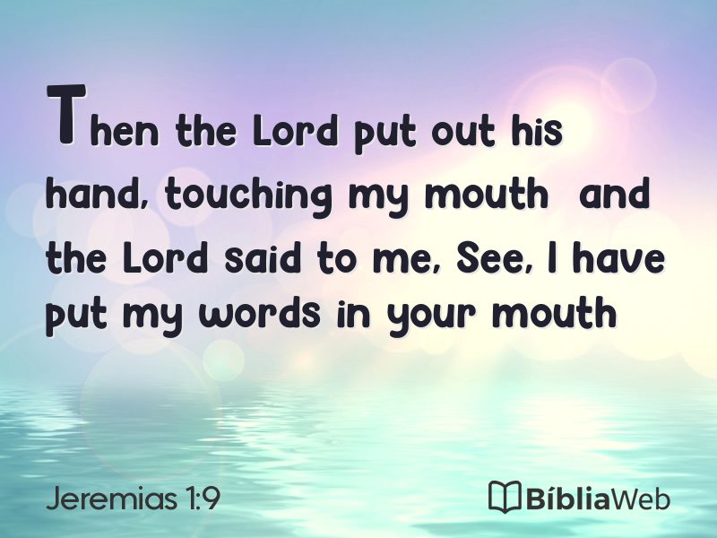 Jeremias 1:9 em imagem para compartilhar