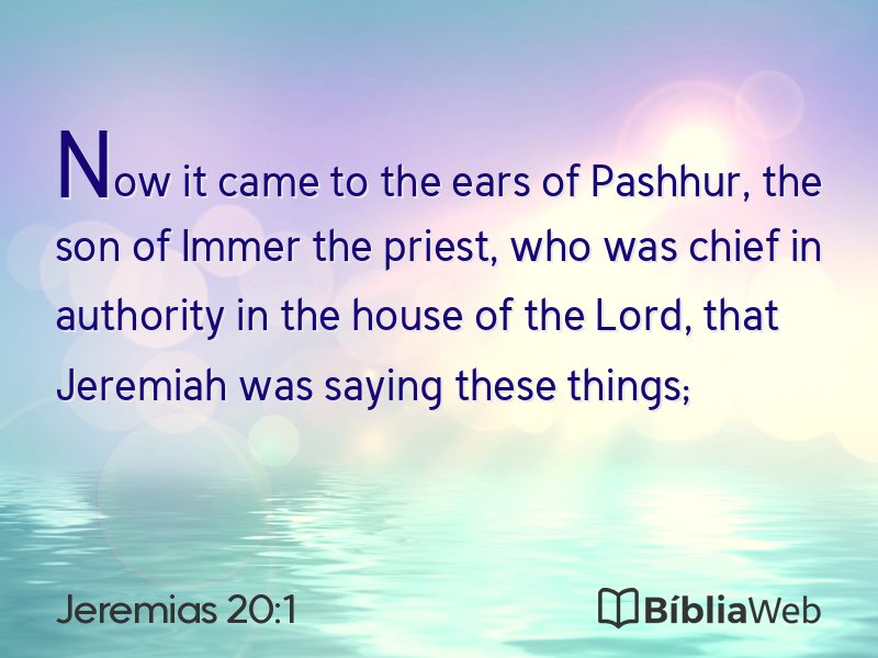 Jeremias 20:1 em imagem para compartilhar