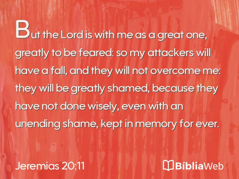 Jeremias 20:11 em imagem para compartilhar