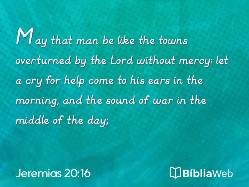 Jeremias 20:16 em imagem para compartilhar
