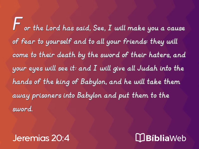 Jeremias 20:4 em imagem para compartilhar