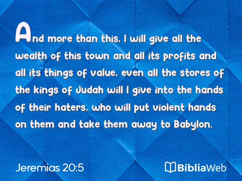 Jeremias 20:5 em imagem para compartilhar