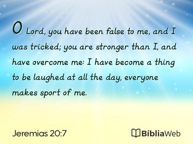 Jeremias 20:7 em imagem para compartilhar
