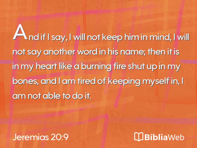 Jeremias 20:9 em imagem para compartilhar