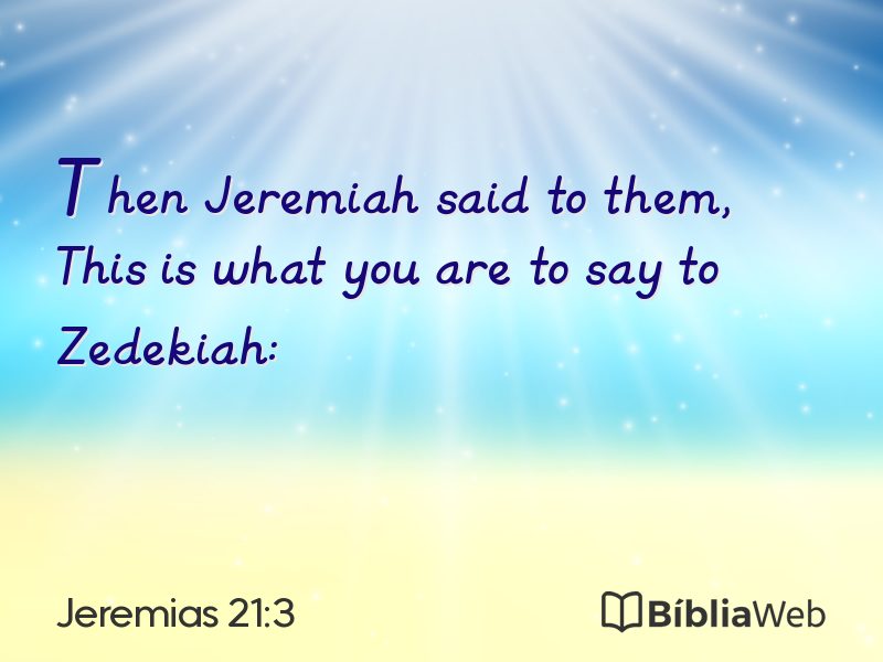Jeremias 21:3 em imagem para compartilhar