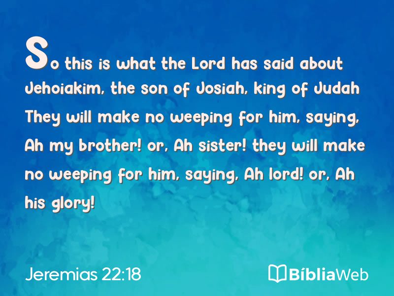 Jeremias 22:18 em imagem para compartilhar