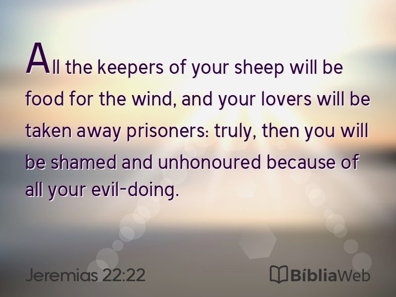 Jeremias 22:22 em imagem para compartilhar