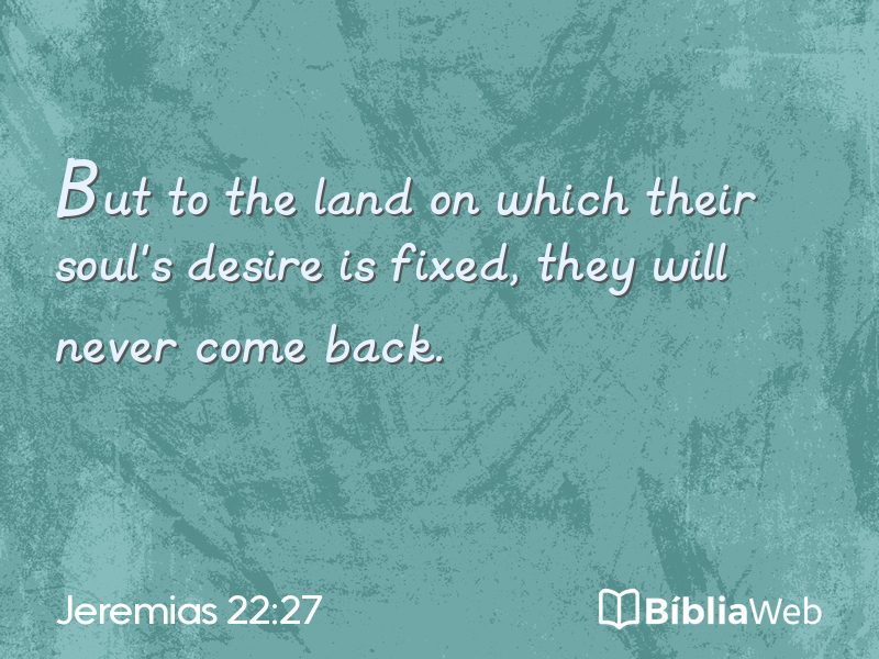 Jeremias 22:27 em imagem para compartilhar
