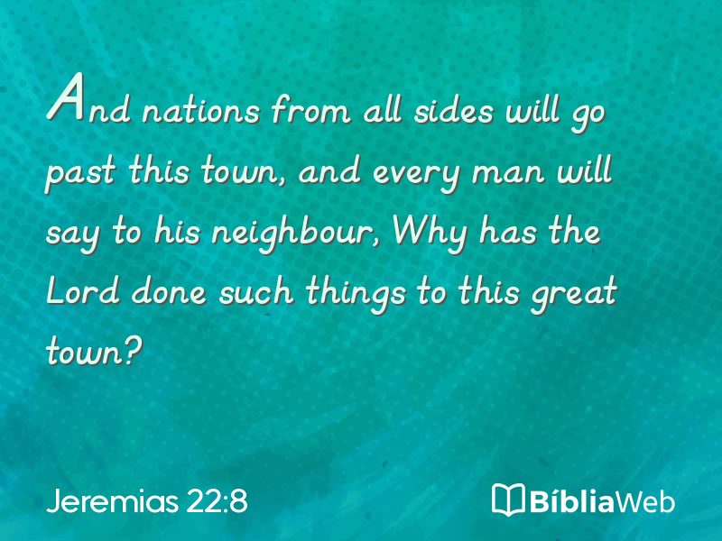 Jeremias 22:8 em imagem para compartilhar
