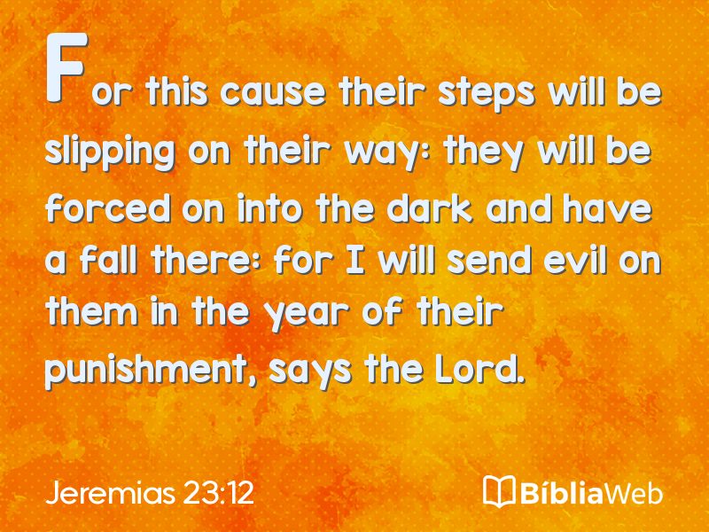 Jeremias 23:12 em imagem para compartilhar