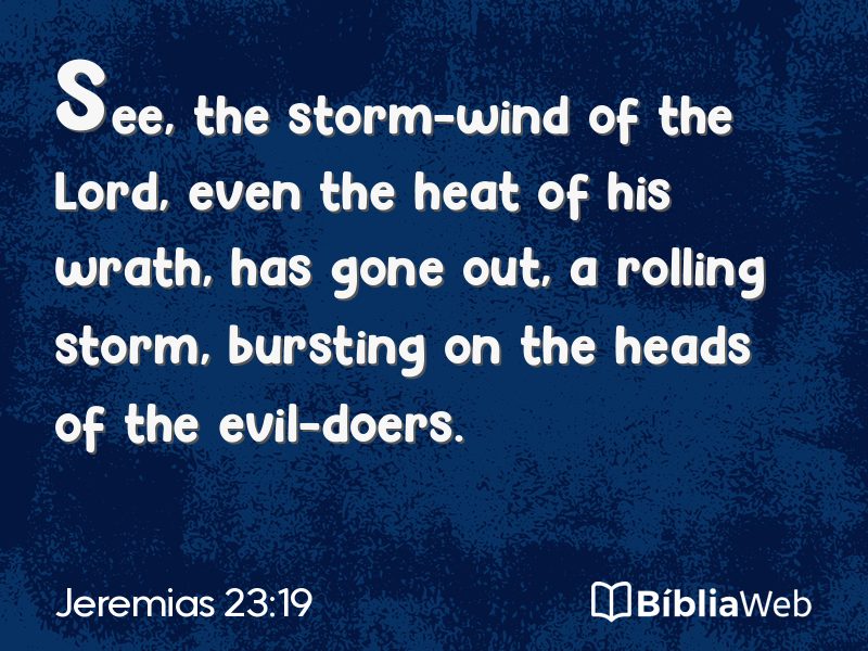 Jeremias 23:19 em imagem para compartilhar