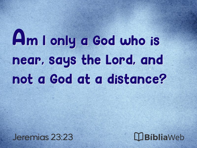 Jeremias 23:23 em imagem para compartilhar