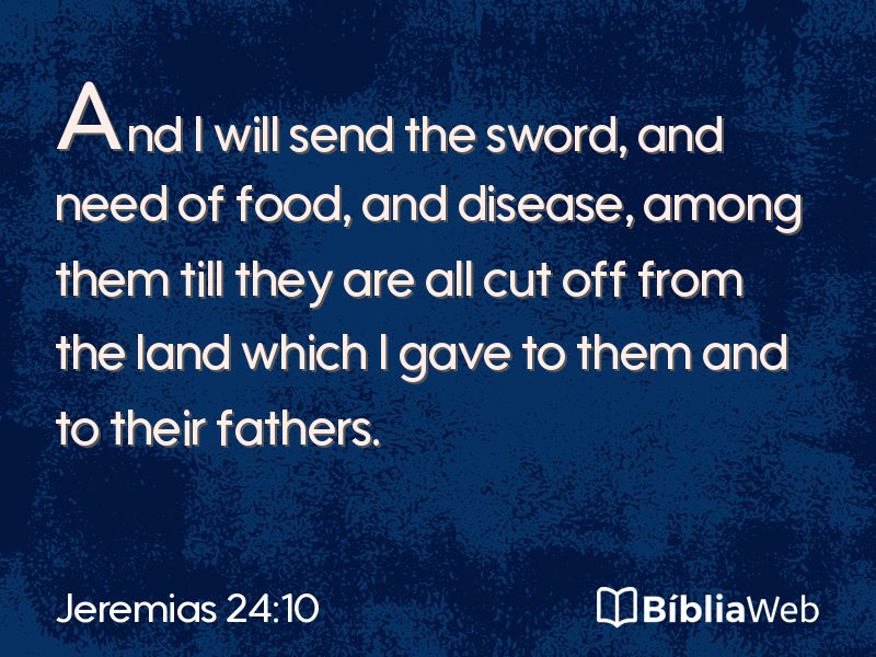Jeremias 24:10 em imagem para compartilhar