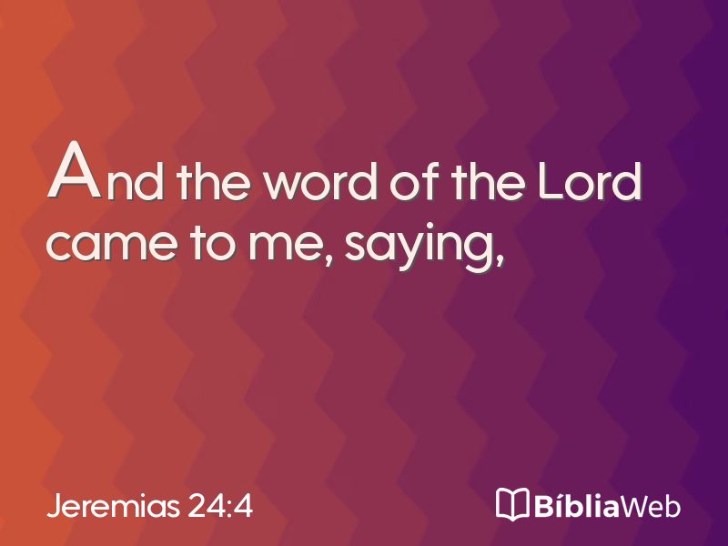 Jeremias 24:4 em imagem para compartilhar