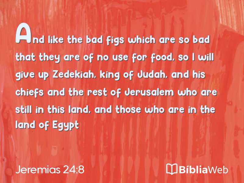 Jeremias 24:8 em imagem para compartilhar