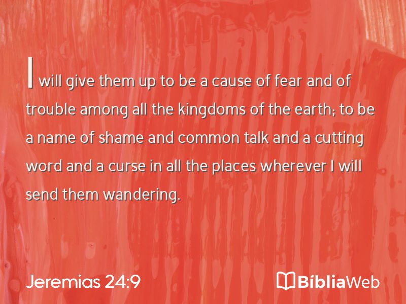 Jeremias 24:9 em imagem para compartilhar