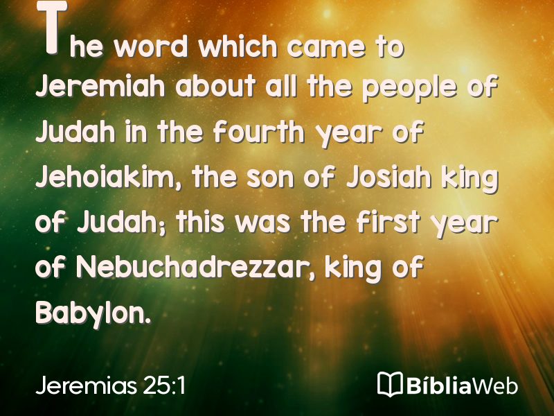 Jeremias 25:1 em imagem para compartilhar