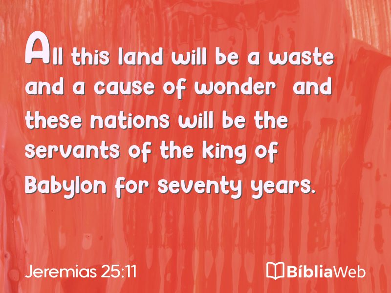 Jeremias 25:11 em imagem para compartilhar