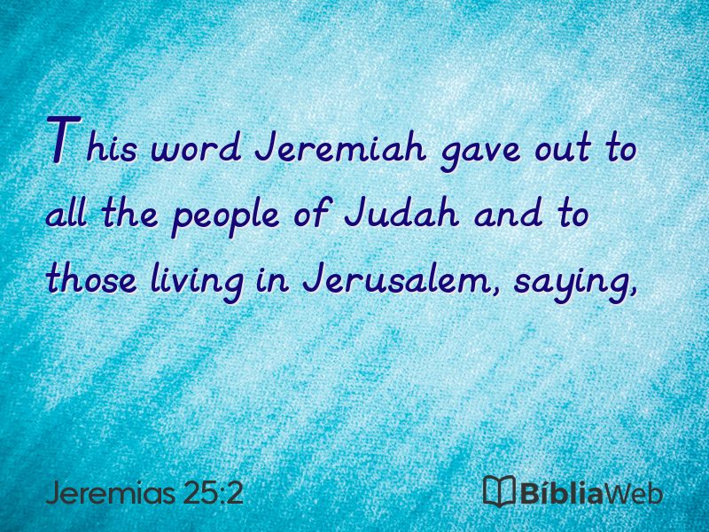 Jeremias 25:2 em imagem para compartilhar
