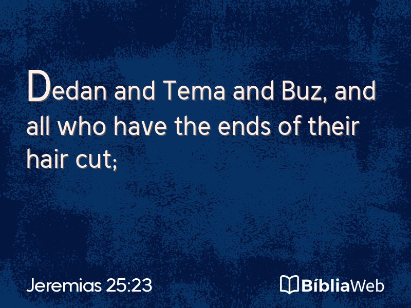 Jeremias 25:23 em imagem para compartilhar