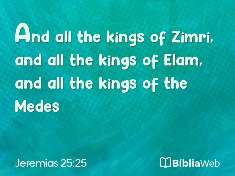 Jeremias 25:25 em imagem para compartilhar