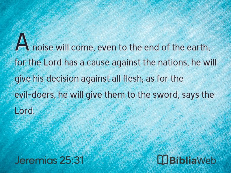 Jeremias 25:31 em imagem para compartilhar
