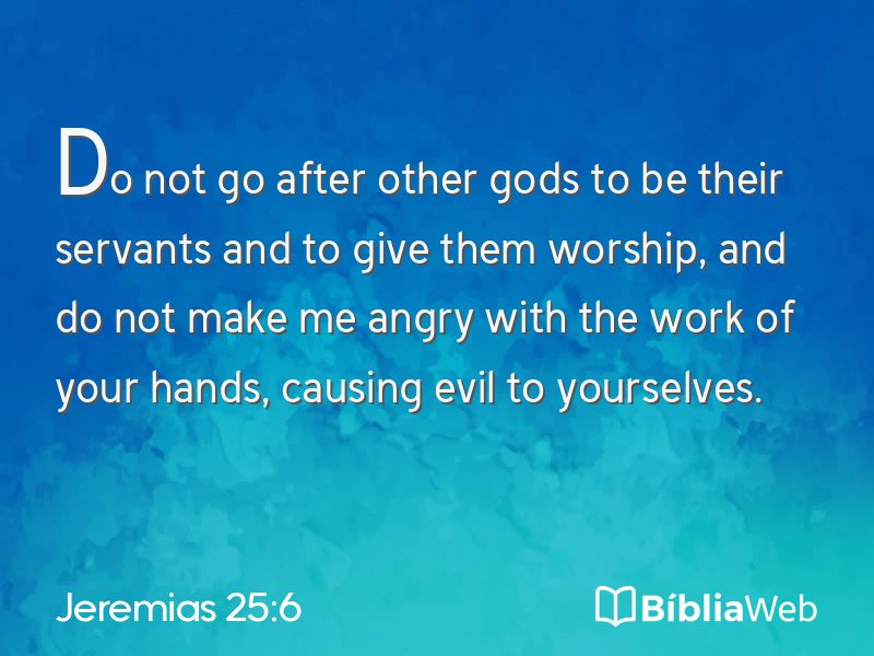 Jeremias 25:6 em imagem para compartilhar
