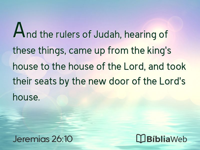 Jeremias 26:10 em imagem para compartilhar