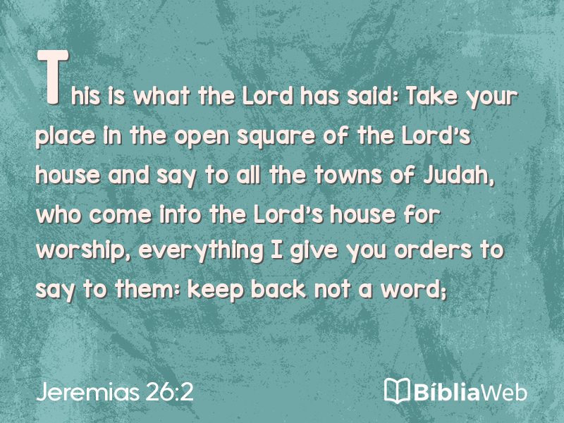 Jeremias 26:2 em imagem para compartilhar