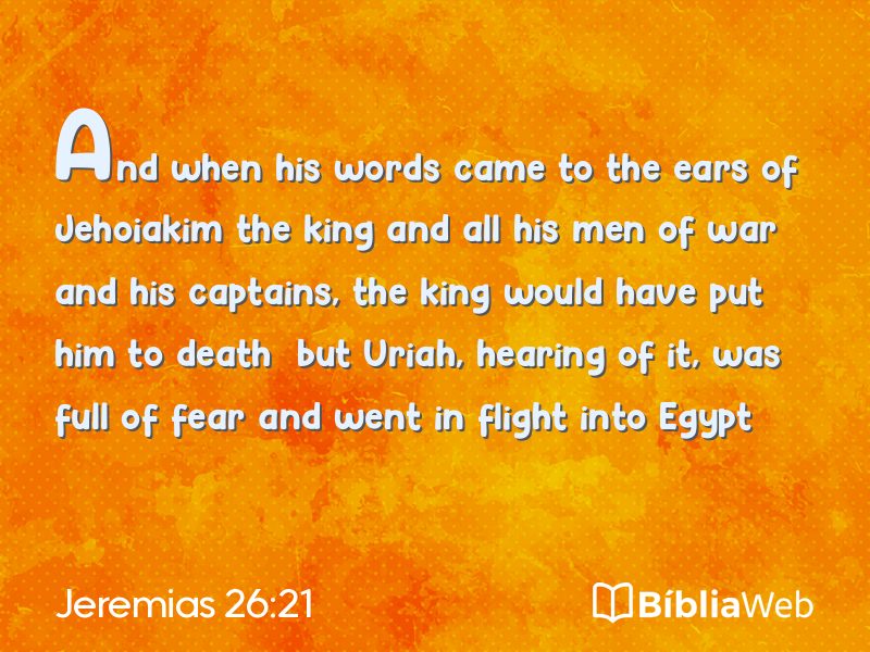 Jeremias 26:21 em imagem para compartilhar