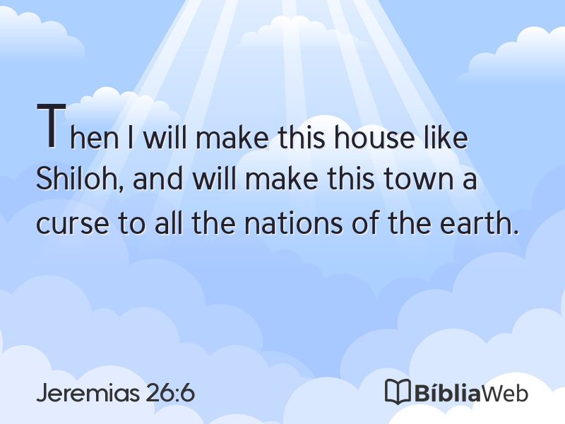 Jeremias 26:6 em imagem para compartilhar