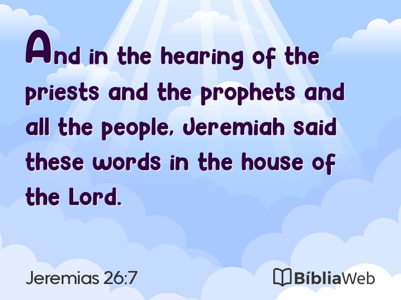 Jeremias 26:7 em imagem para compartilhar