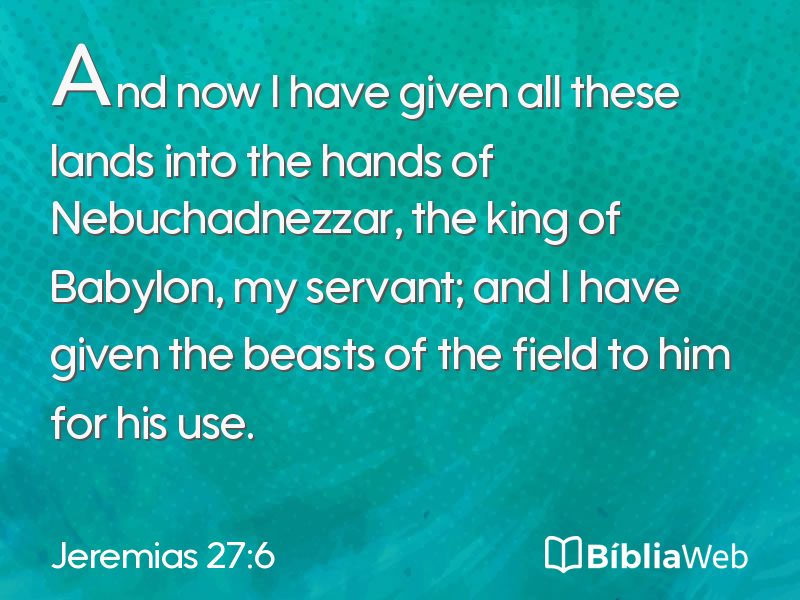 Jeremias 27:6 em imagem para compartilhar