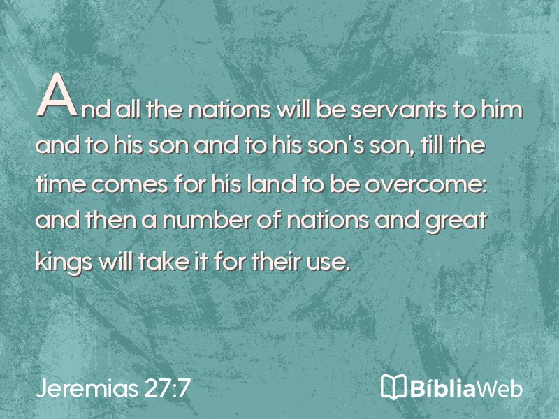 Jeremias 27:7 em imagem para compartilhar