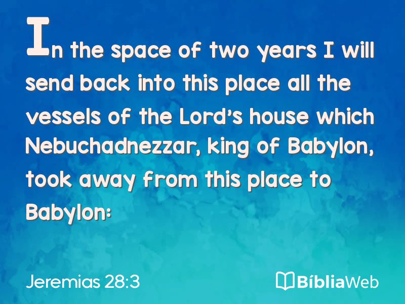 Jeremias 28:3 em imagem para compartilhar