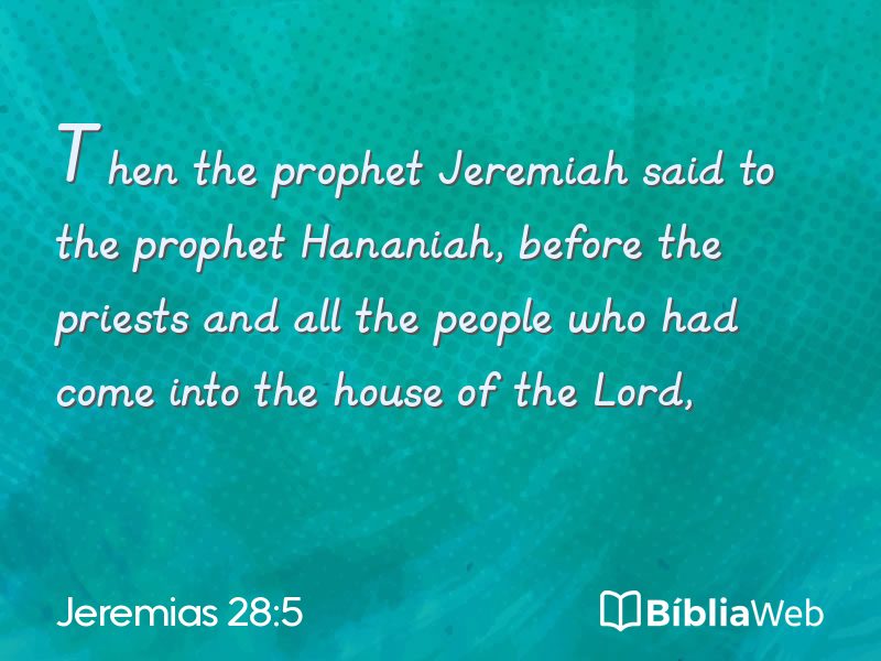 Jeremias 28:5 em imagem para compartilhar