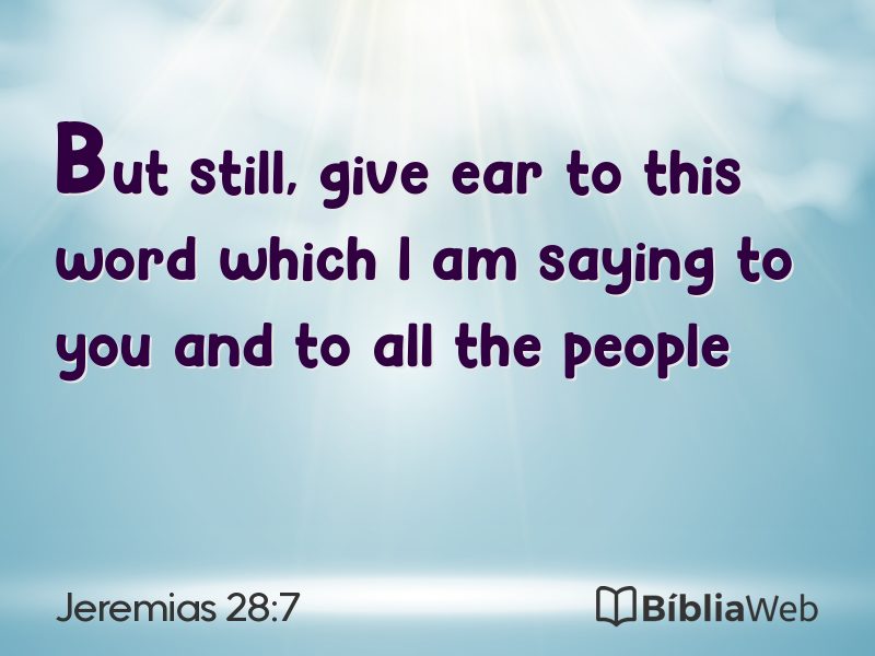 Jeremias 28:7 em imagem para compartilhar